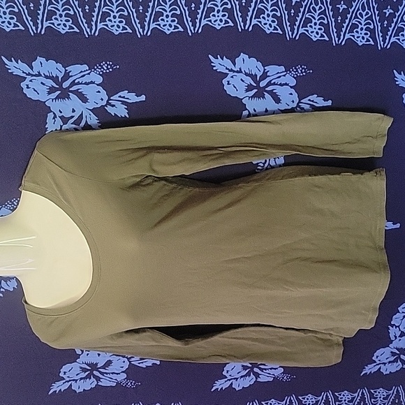 No boundaries army green long sleeve shirt - Picture 2 of 6